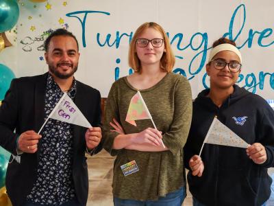 Students gathered to celebrate first-generation students