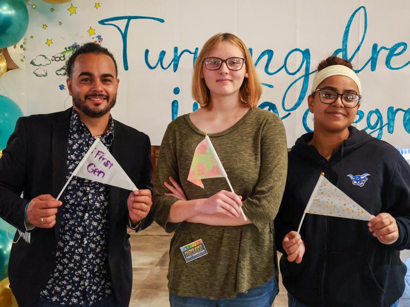 Students gathered to celebrate first-generation students