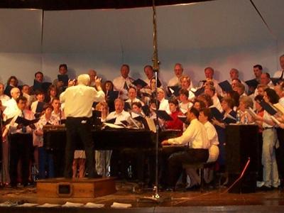 Anthony Cappadonia directs an Alfred State Alumni Choir during a past Spring Concert. The 2023 Spring Concert is scheduled for April 23, 2023, at 2 p.m. in the Cappadonia Auditorium. 