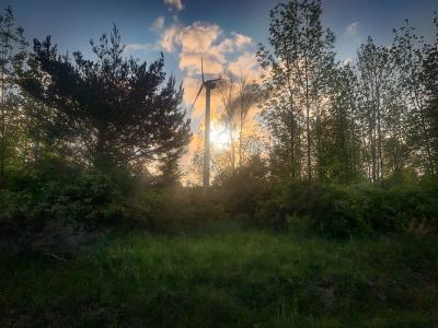 Wind turbine on the Alfred State campus