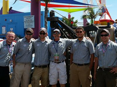 Alfred State Great Race team in Santa Monica