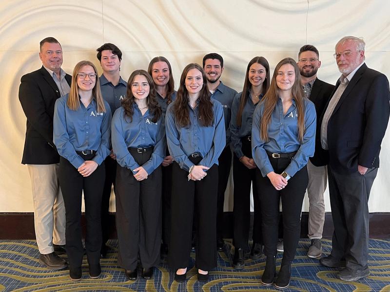 group photo of architecture team that presented in Washington, D.C.