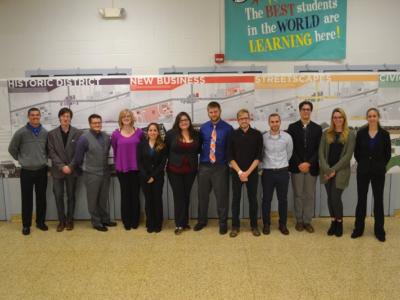 Architecture students in Canaseraga