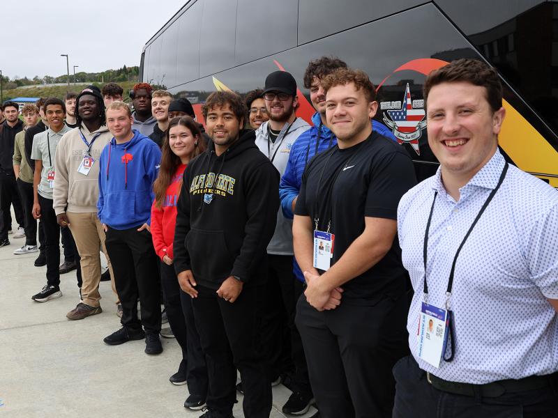 Students on a bus