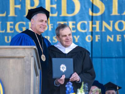 Charles Craig presented his honorary degree