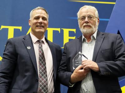 Craig Clark honored by Dr. Steven Mauro