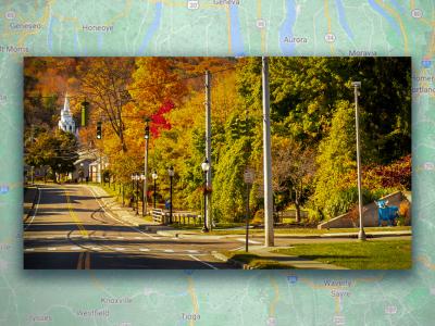 Downtown in Alfred, NY