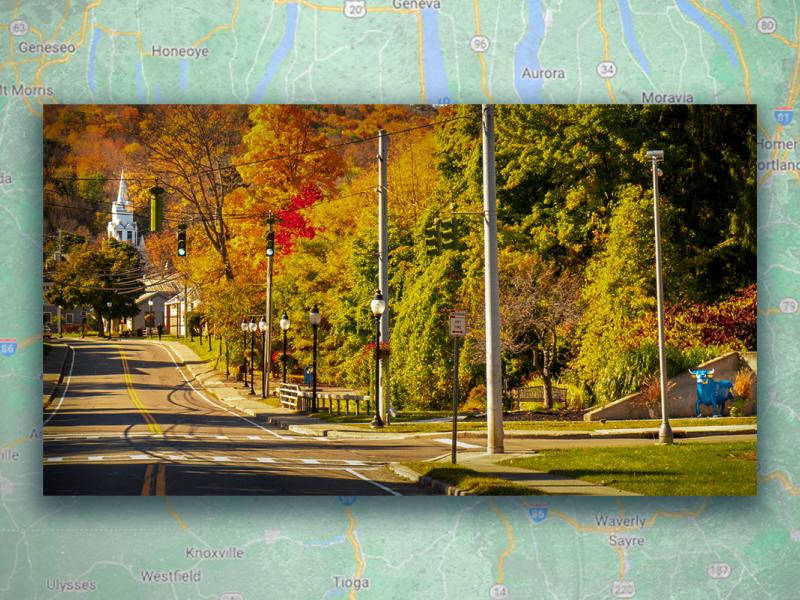 Downtown in Alfred, NY