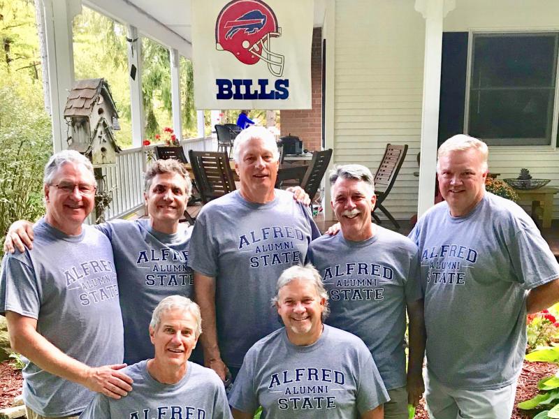 Friends at a Bills game.