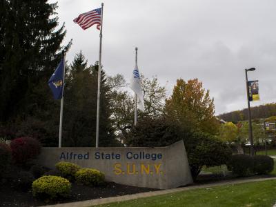 Front entrance of Alfred State College