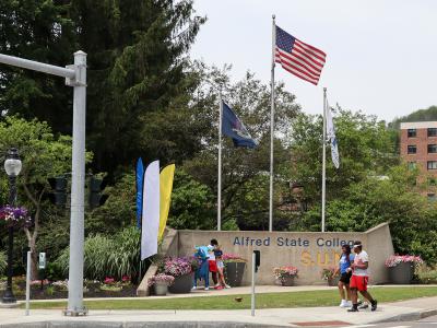 front gate of Alfred State