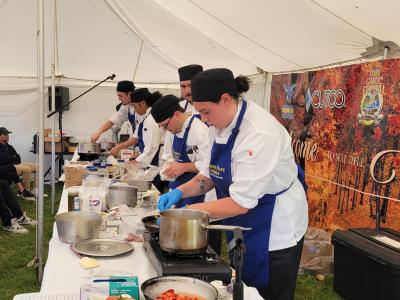 Students compete in a "Chopped Competition".