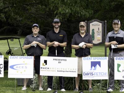 Winning team of the Alfred State Golf Tournament