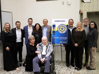 Harris Family in Harris Hall