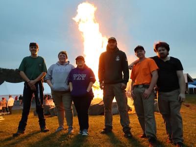 Homecoming bonfire
