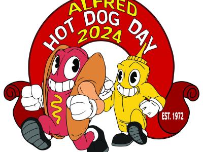 Tshirt design for Hot Dog Day 2024