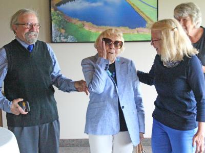 The Alfred community celebrated Mary Huntington's 100th Birthday at the Lake Lodge.