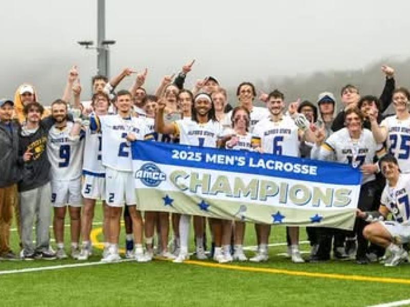 Lacrosse team celebrates conference championship