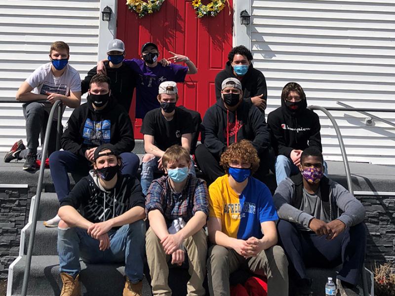 Lambda Tau Phi Helping Almond Community Church