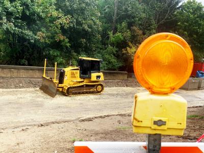 Excavation is underway on Alfred State’s loop road to replace, update, and expand underground infrastructure throughout the entire campus.