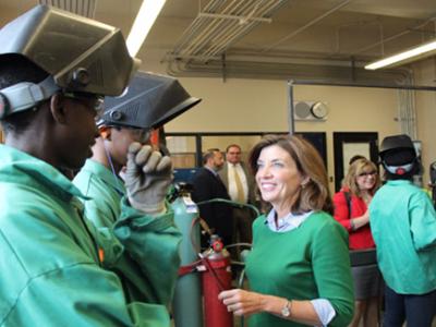 Lt. Gov. Hochul at Burgard