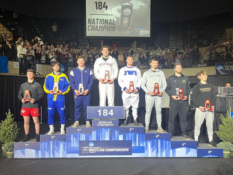 Sean Malenfant on the podium