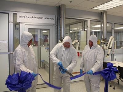 Nano lab ribbon cutting