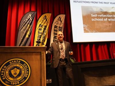 Dr. Mauro speaks at spring 2025 opening remarks