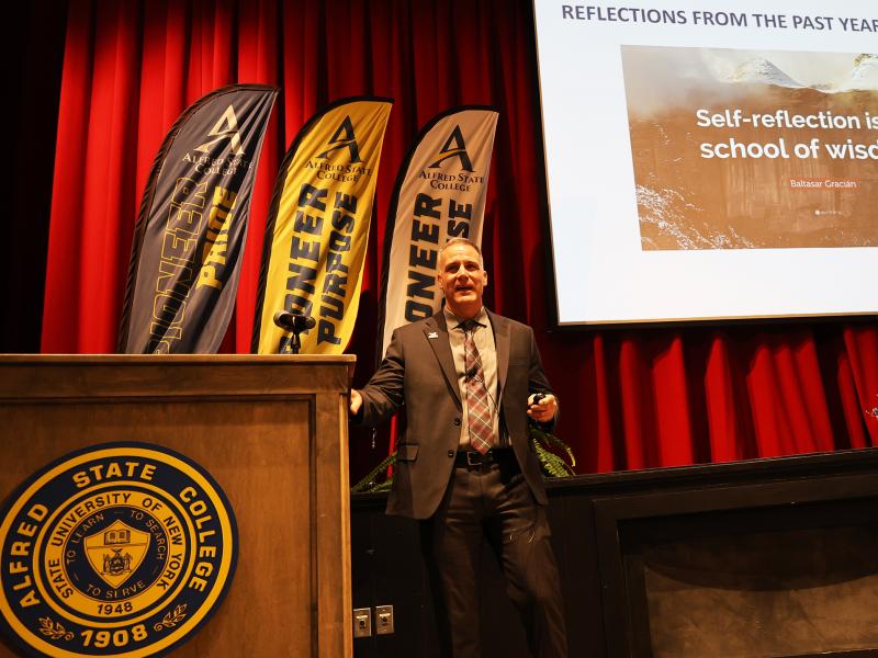 Dr. Mauro speaks at spring 2025 opening remarks