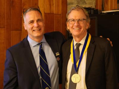 Dr. Mauro with Timothy Harris