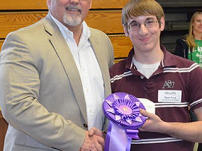 Photo 2 Alfred State President and Grand Prize Winner.