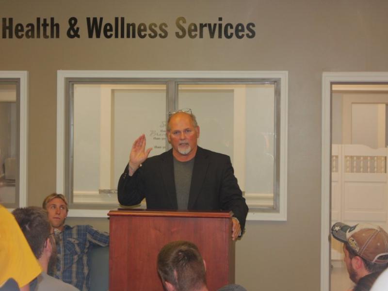 President Sullivan at PSU Health Center_0