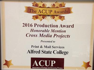 Print and Mail Services Honorable Mention 2016