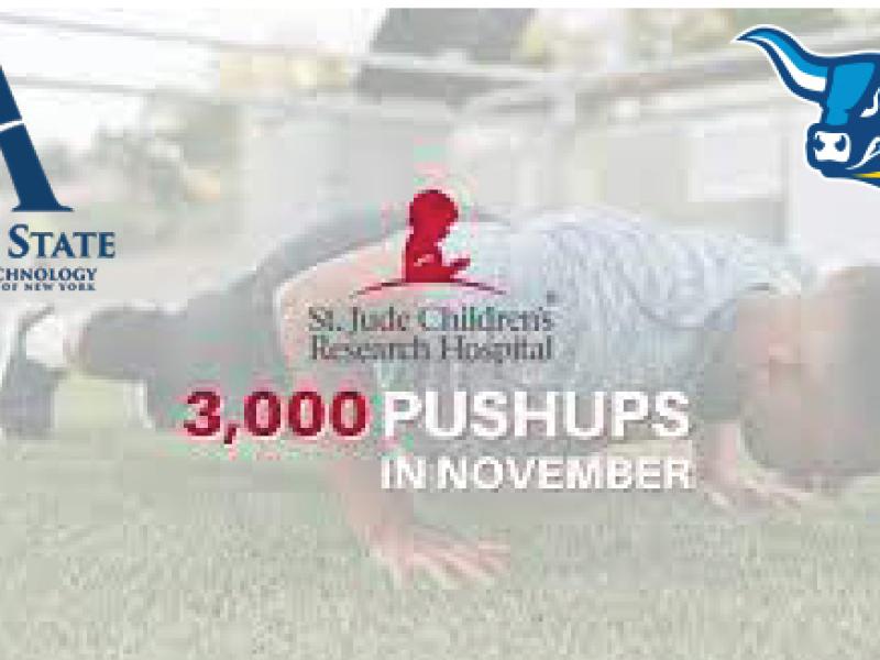 Alfred State College University Police is teaming up with the ASC student-athletes and the Alfred Fire Department to participate in the 3,000 pushup challenge.
