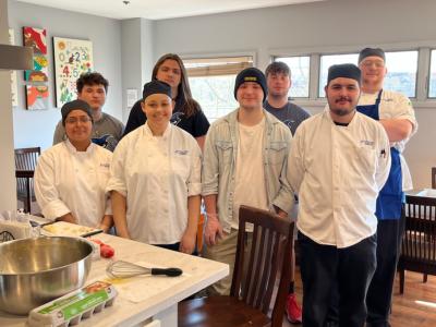 Alfred State electrical and culinary arts students prepared and served dinner at the Ronald McDonald House
