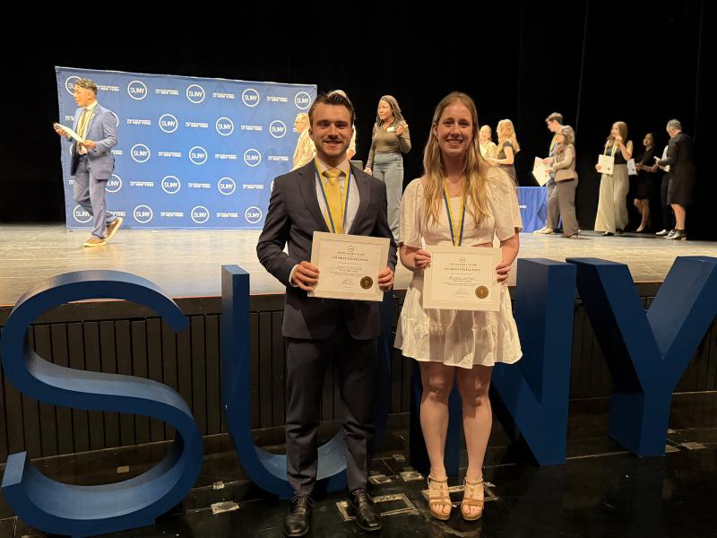 students at their award ceremony