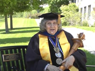 SUNY Distinguished Teaching Professor Dr. Aniko Constantine served as the grand marshal
