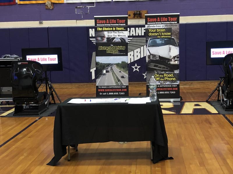 Save a Life Tour set-up