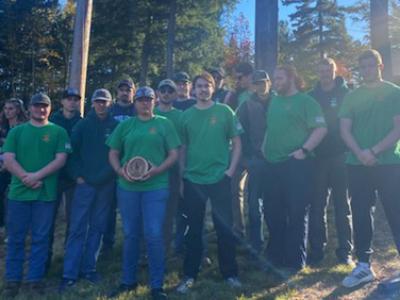 Alfred State woodsmen team at Paul Smith's 