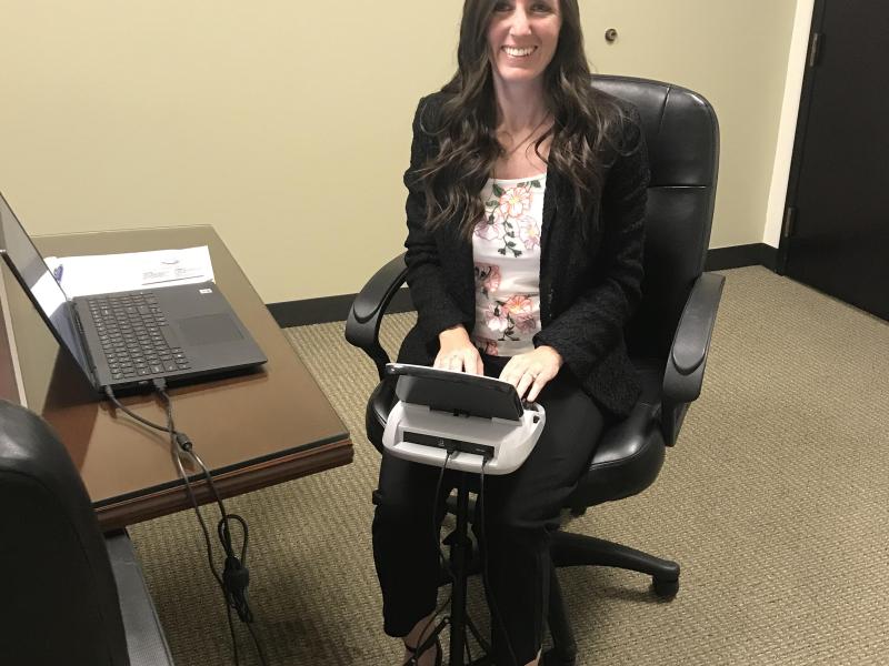 Tara Thomas is a court reporter