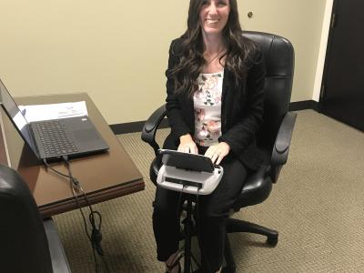 Tara Thomas is a court reporter