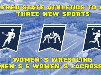 Alfred State to add three new sports - NCAA logos for lacrosse and and wrestling 