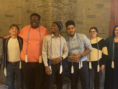 Alfred State Chi Alpha Epsilon inductees.