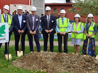 groundbreaking ceremony for the truck and diesel expansion