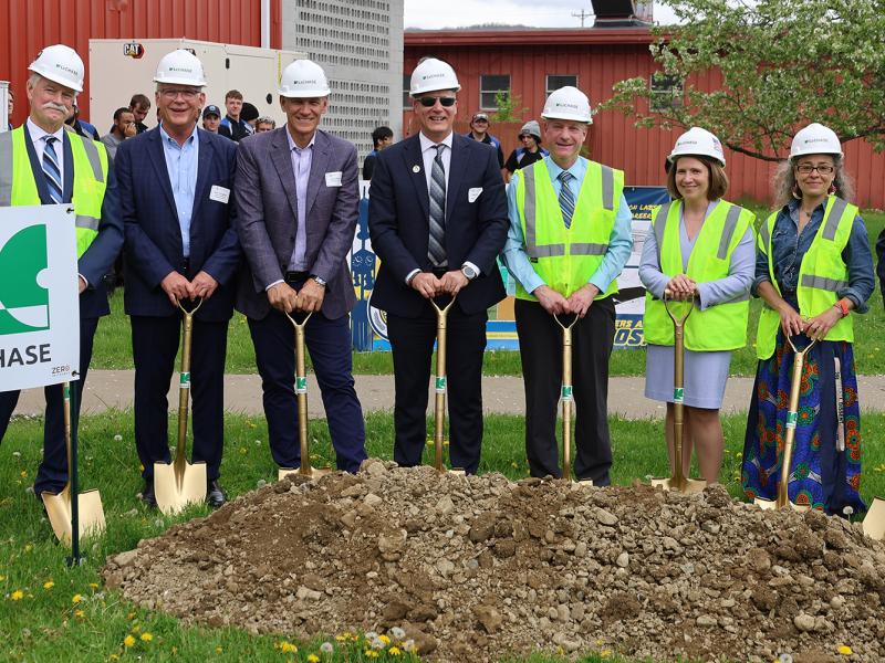 groundbreaking ceremony for the truck and diesel expansion
