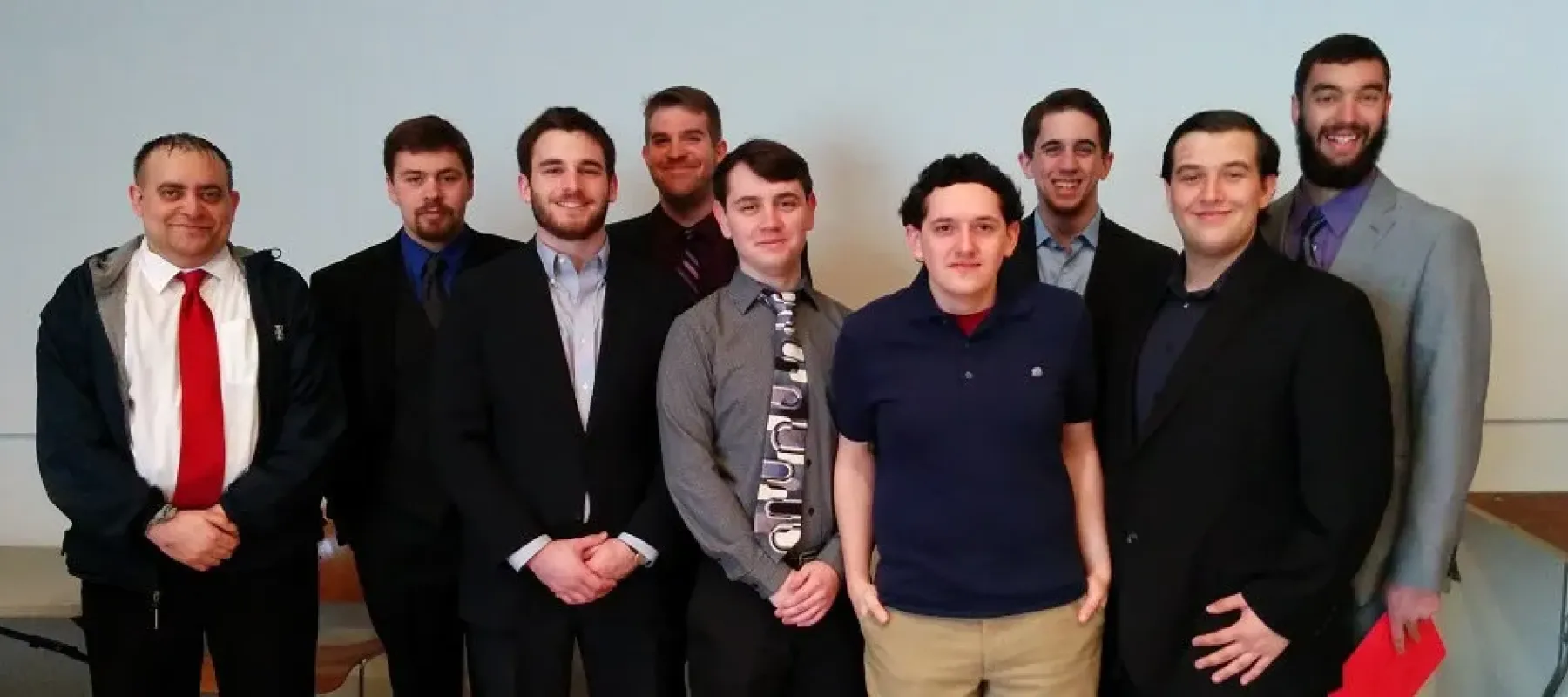 Students pose for group photo.